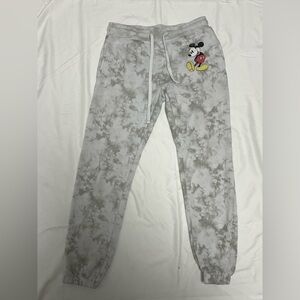 Disney Mickey Mouse Tie-Dye Gray Joggers